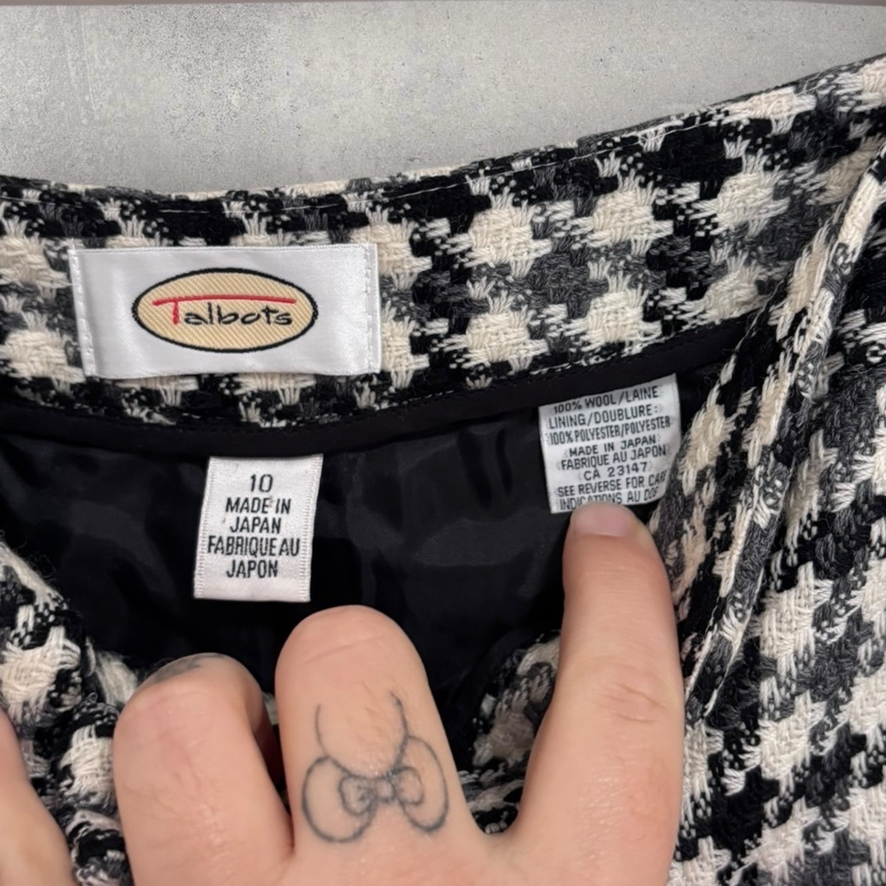 Vintage Talbots wool houndstooth pants - Picture 3 of 6